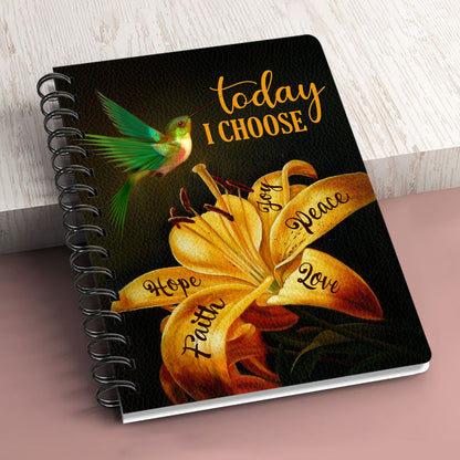 Today I Choose Joy - Lovely Personalized Spiral Journal H15
