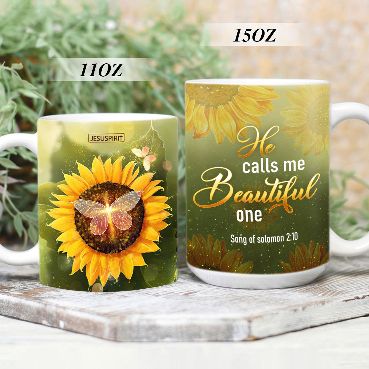 Must-Have White Ceramic Mug - He Calls Me Beautiful One AM231