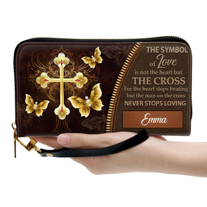 Personalized Christian Clutch Purse - The Symbol Of Love CP21