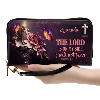 Pretty Personalized Clutch Purse - The Lord Is On My Side H12