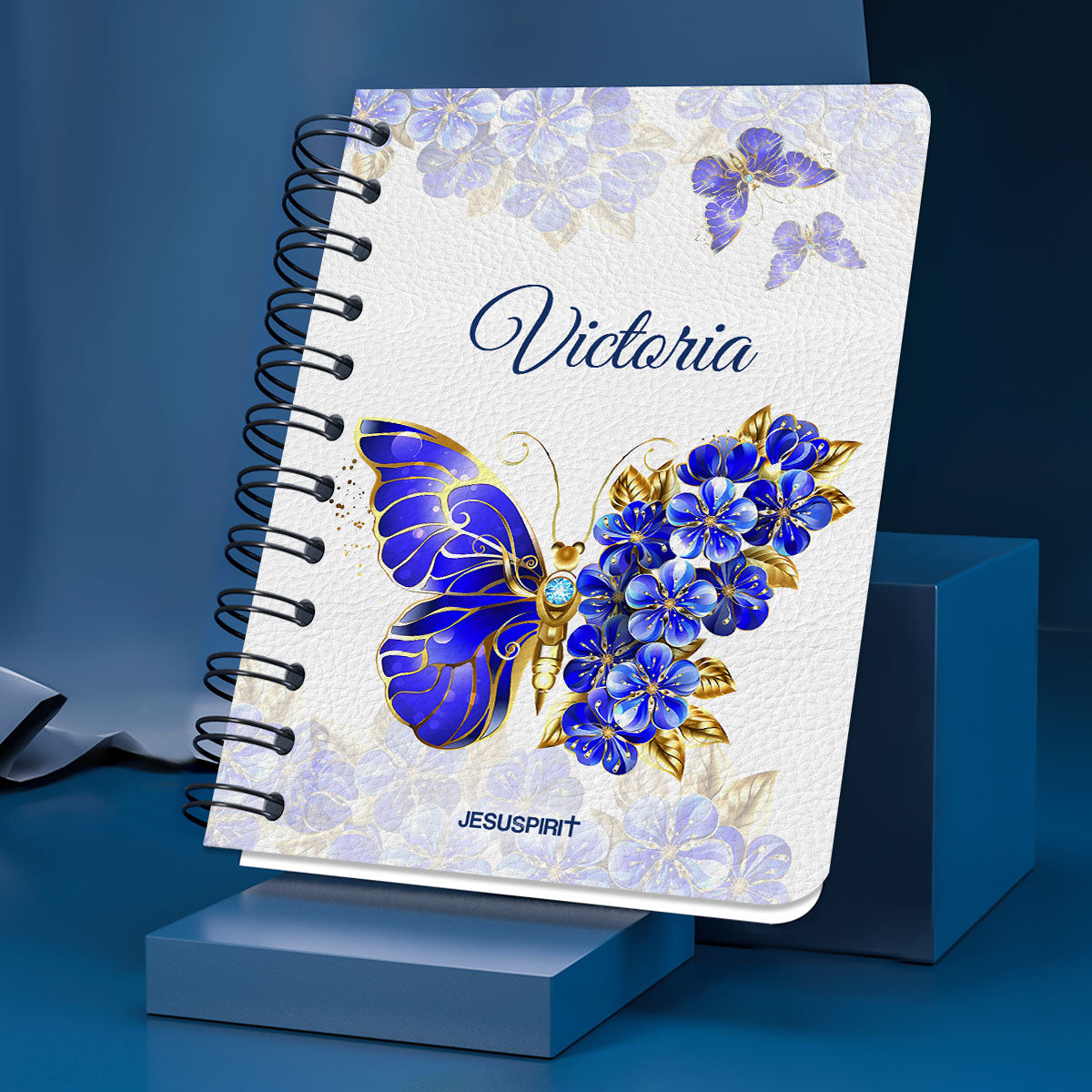 Jesuspirit | Colossians 3:23 | Butterfly And Flower | Scripture Gifts For Christian People | Personalized Spiral Journal SJH743