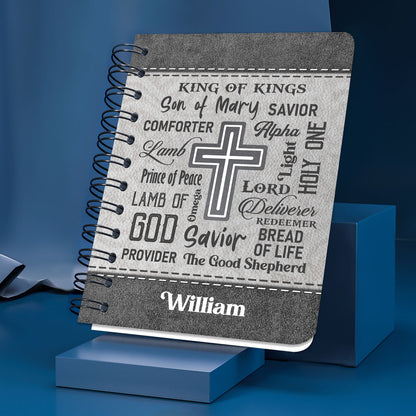 Jesuspirit | King Of Kings | Scripture Gifts For Christian People | Personalized Spiral Journal SJHN659