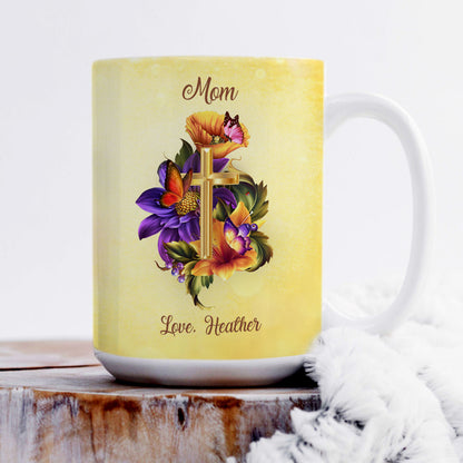 Must-Have Personalized White Ceramic Mug - In Your Eyes, I‘ve Seen God’s Love NUHN370