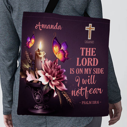 Must-Have Personalized Christian Tote Bag - I Will Not Fear H12