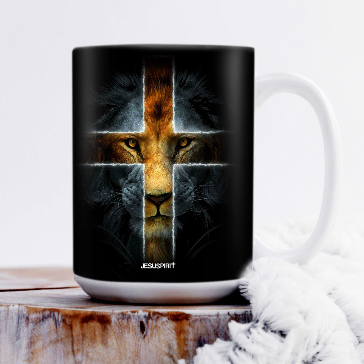 Jesuspirit | Pastor, May God Daily Fill Your Life | Lion And Cross | Thoughtful Gift For Pastor | Personalized Ceramic Mug CCMH714