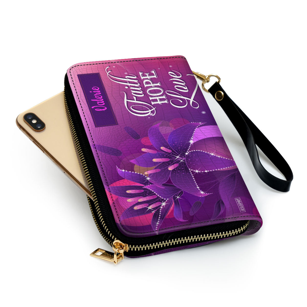 Must-Have Personalized Clutch Purse - Faith, Hope, Love H07