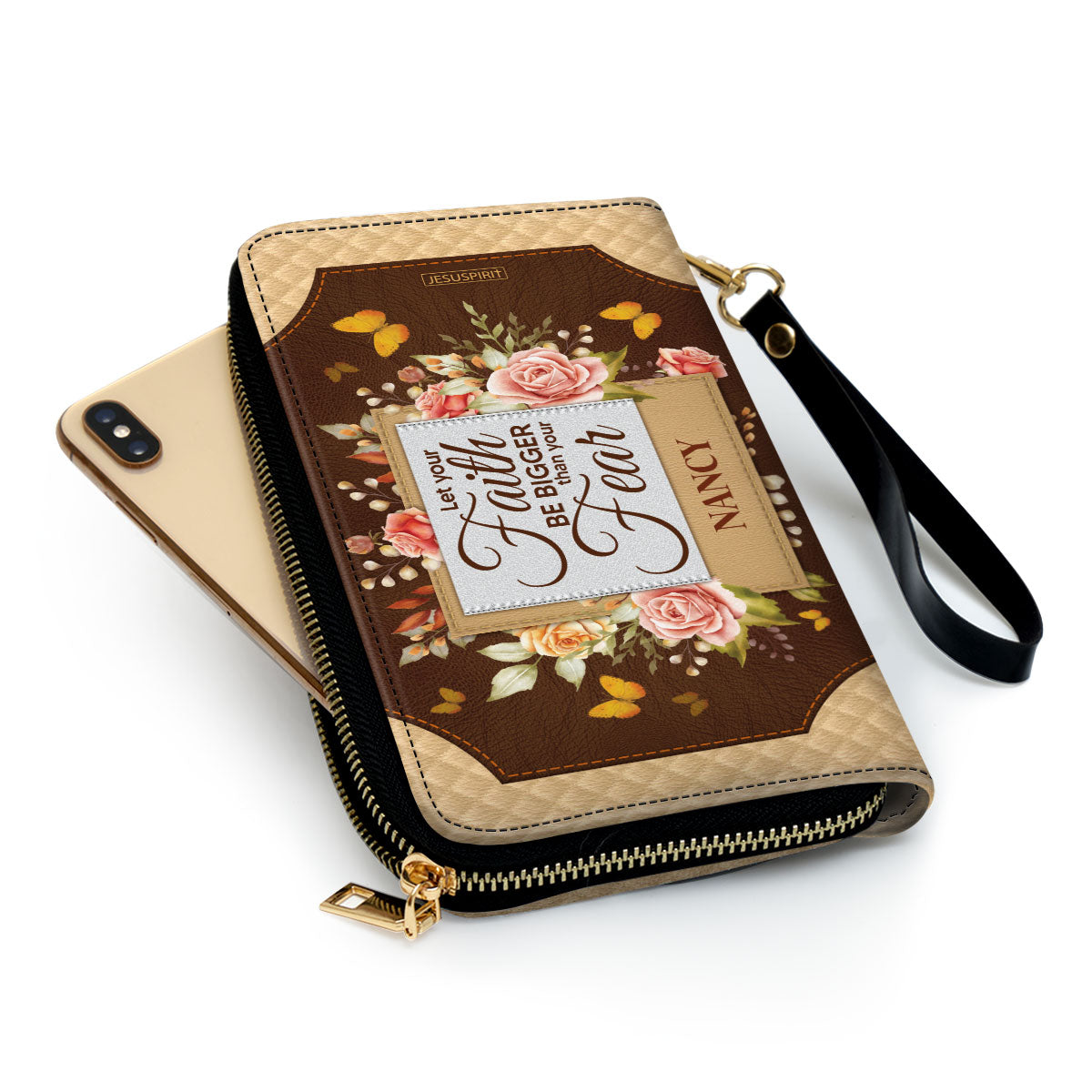 Let Your Faith Be Bigger Than Your Fear - Awesome Personalized Christian Clutch Purse NUH334