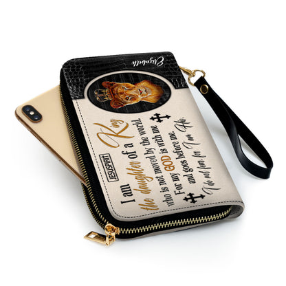 For My God Is With Me And Goes Before Me - Unique Personalized Cross Clutch Purse NUHN314