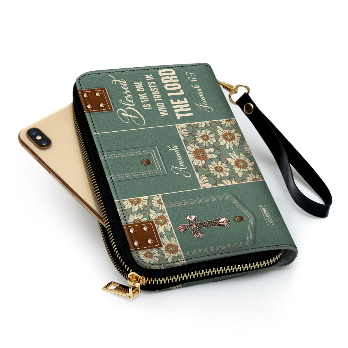 Blessed Is The One Who Trusts In The Lord - Adorable Personalized Clutch Purse NUM311