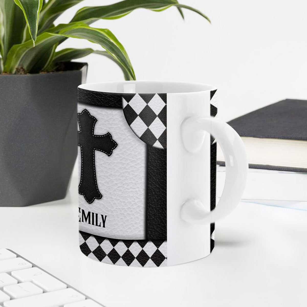My Hope Is In You All Day Long - Beautiful Personalized Flower White Ceramic Mug NUHN302