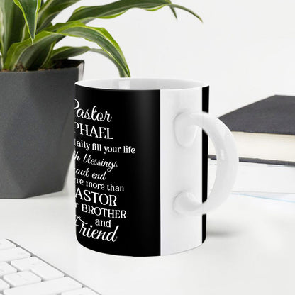 Jesuspirit | Pastor, May God Daily Fill Your Life | Lion And Cross | Thoughtful Gift For Pastor | Personalized Ceramic Mug CCMH714