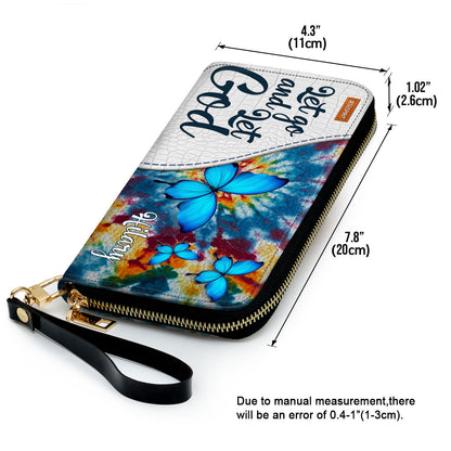 Adorable Personalized Clutch Purse - Let Go And Let God H11