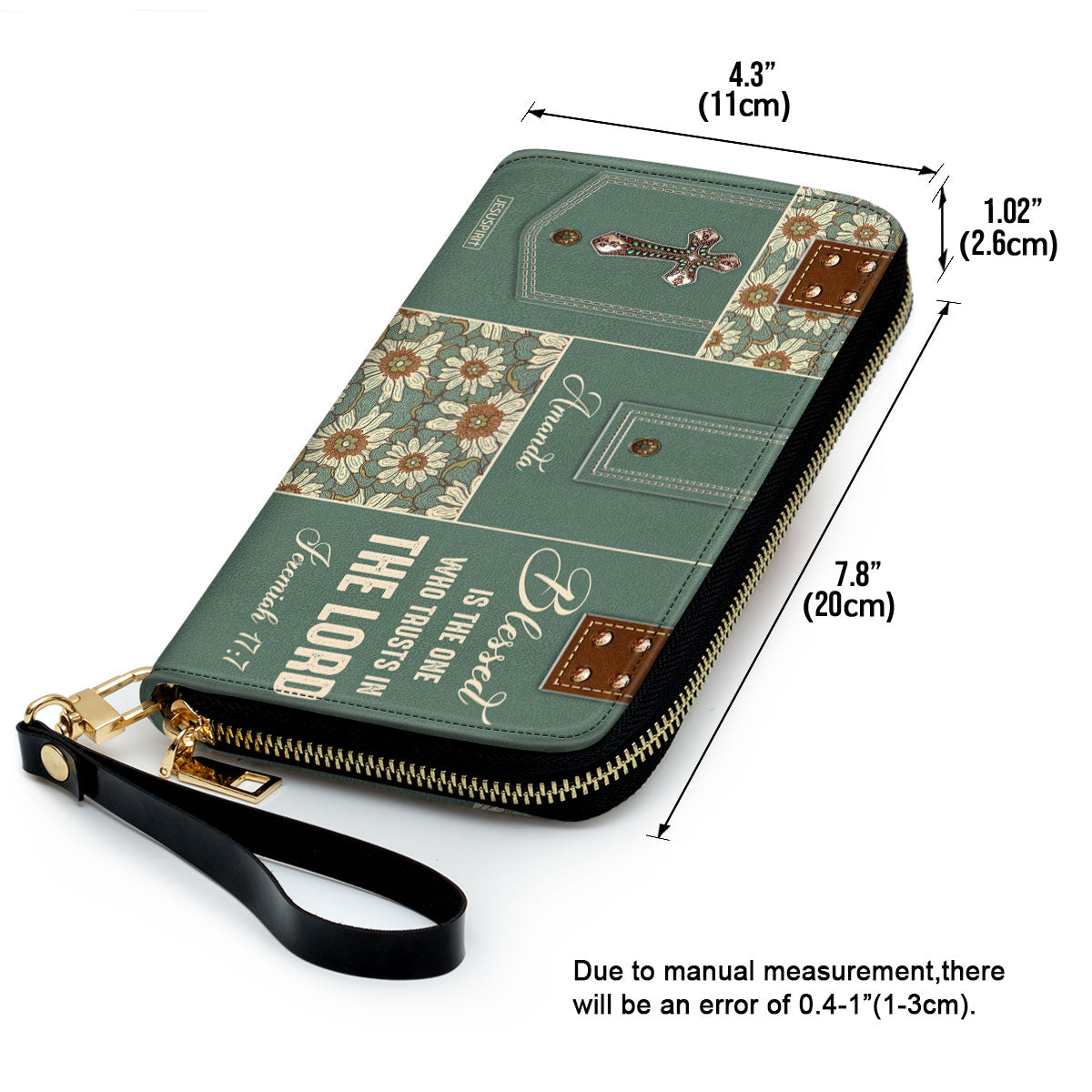 Blessed Is The One Who Trusts In The Lord - Adorable Personalized Clutch Purse NUM311