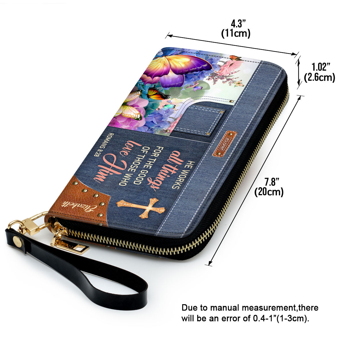 Must - Have Personalized Clutch Purse - He Works All Things For The Good Of Those Who Love Him NUM315