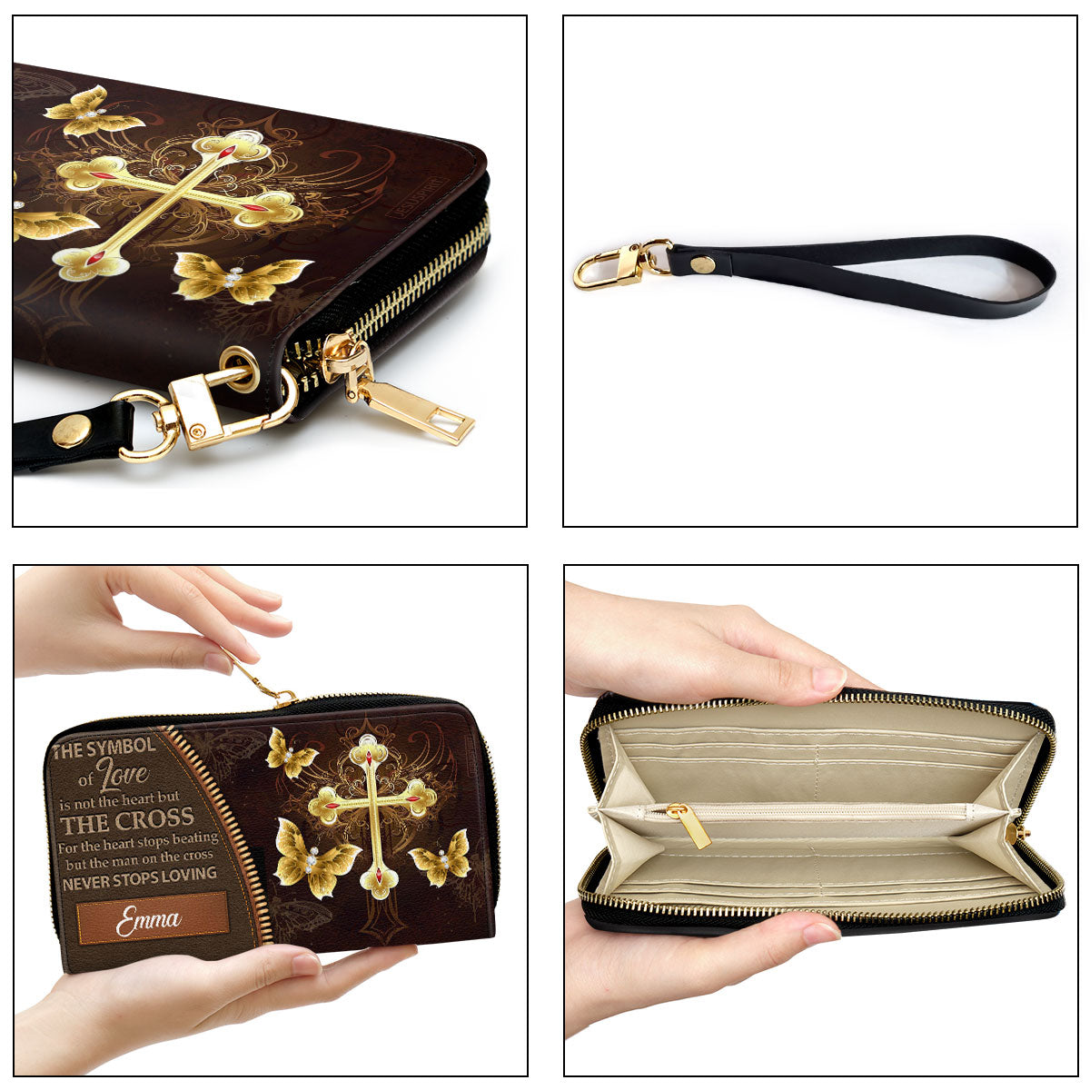 Personalized Christian Clutch Purse - The Symbol Of Love CP21
