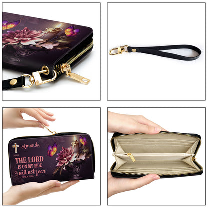 Pretty Personalized Clutch Purse - The Lord Is On My Side H12