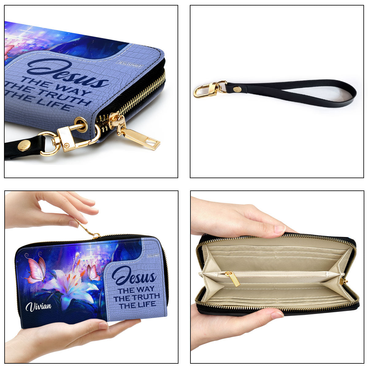 Lovely Personalized Clutch Purse - Jesus The Way The Truth The Life H13