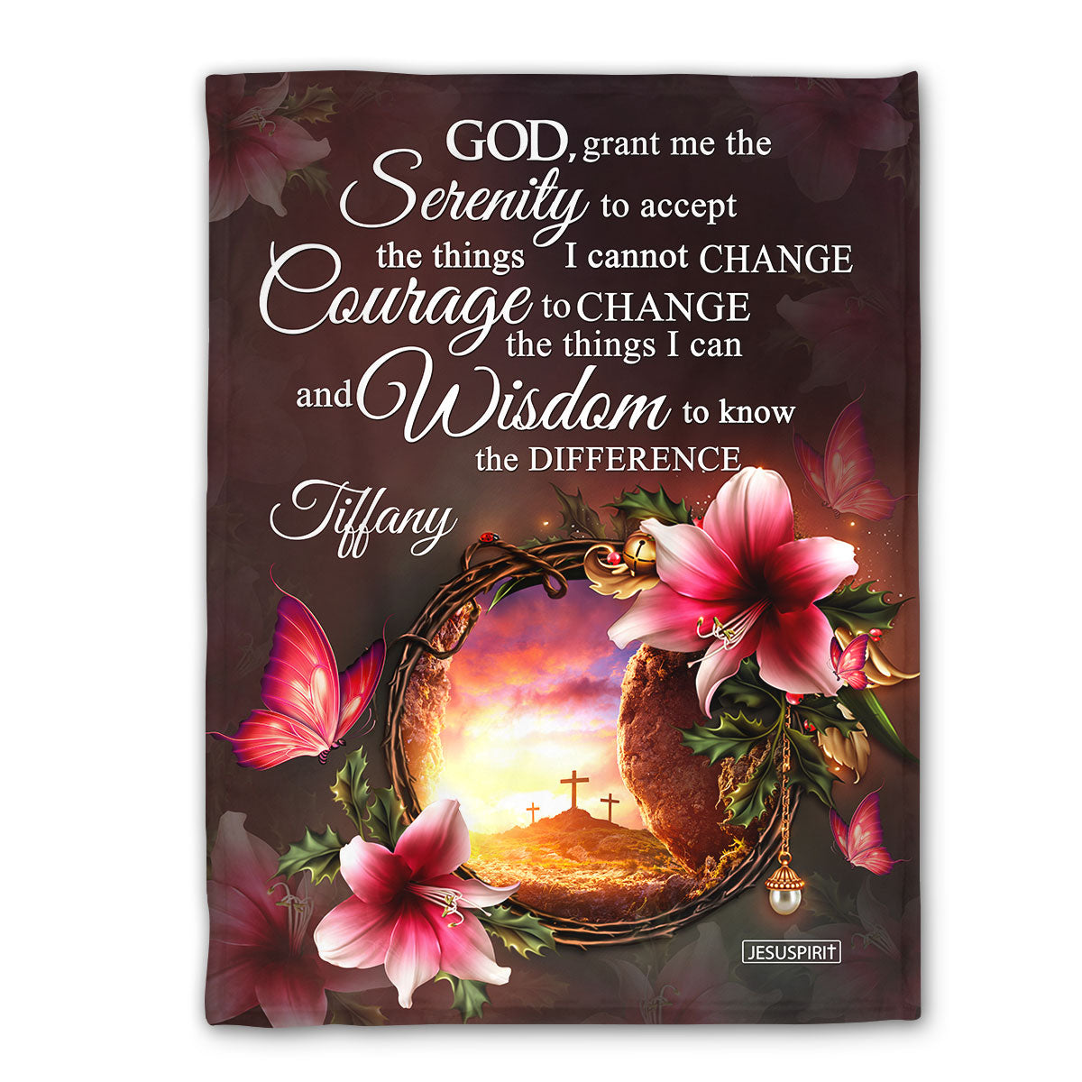 Must-Have Personalized Fleece Blanket - God, Grant Me The Serenity To Accept The Things I Cannot Change NUH321