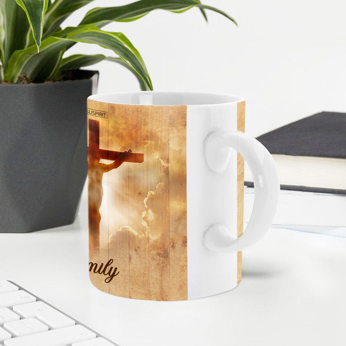 Give Us This Day Our Daily Bread - Unique Personalized Christian White Ceramic Mug NUH323