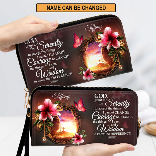 God, Grant Me The Serenity To Accept The Things I Cannot Change - Special Personalized Clutch Purse NUH321