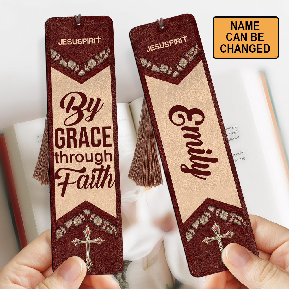 Must-Have Personalized Wooden Bookmarks - By Grace Through Faith BM14
