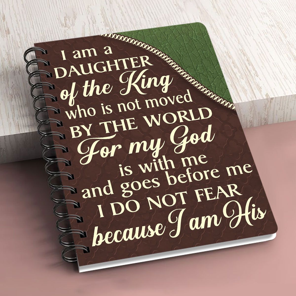 For My God Is With Me And Goes Before Me - Special Personalized Lion Spiral Journal HIM317