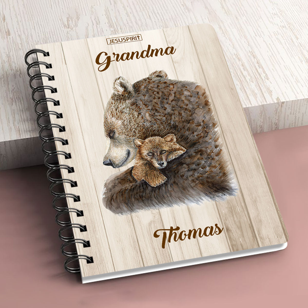 Special Personalized Spiral Journal For Grandchildren - I‘ll Always Be With You NUA220