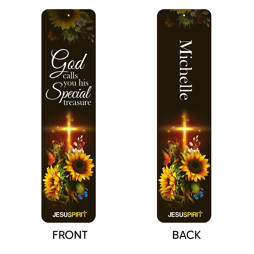 God Calls You His Special Treasure - Lovely Personalized Wooden Bookmarks BM02