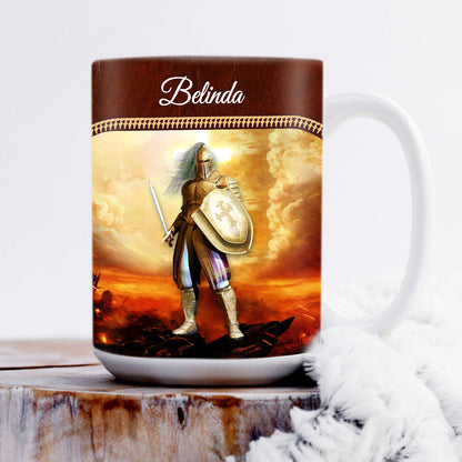 Must-Have Personalized White Ceramic Mug - The Helmet Of Salvation NUM352