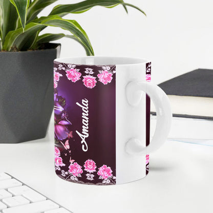 Jesuspirit Personalized Roses White Ceramic Mug | Religion Gift For Christian People | God Calls You His Special Treasure MU1