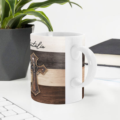 Stay With God - Unique Personalized White Ceramic Mug NUA162