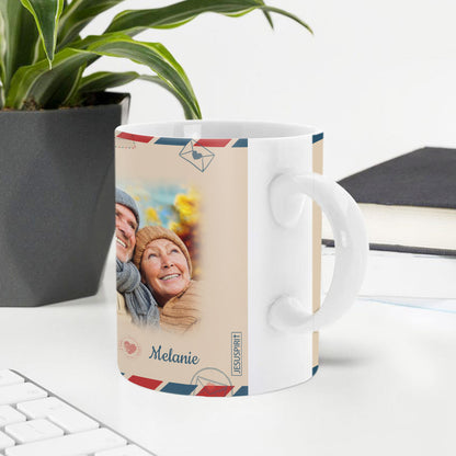 Sweet Personalized White Ceramic Mug For Husband - I Had You And You Had Me NUM281A