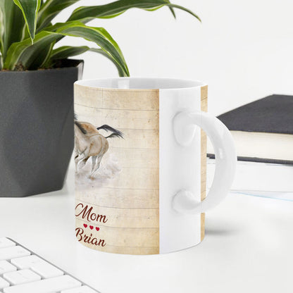 Special Personalized White Ceramic Mug For Children - I Wish You The Strength, Adventure On Your Journey NUA219