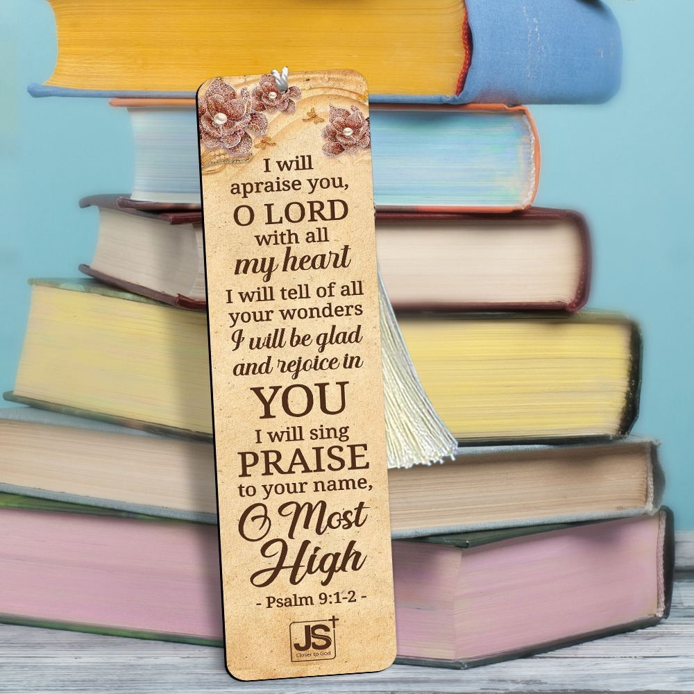 I Will Sing Praise To Your Name - Beautiful Personalized Wooden Bookmarks MH10