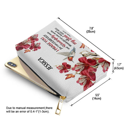 Jesuspirit | Personalized Leather Pouch | My Soul Knows It Very Well | Gift For Worship Women | Psalm 139:14 NUH454